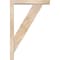 Ekena Millwork Traditional Block Smooth Bracket w/ Offset Brace, Douglas Fir, 3 1/2"W x 16"D x 24"H BKT0402X16X24TRA05SDF - alternate 2